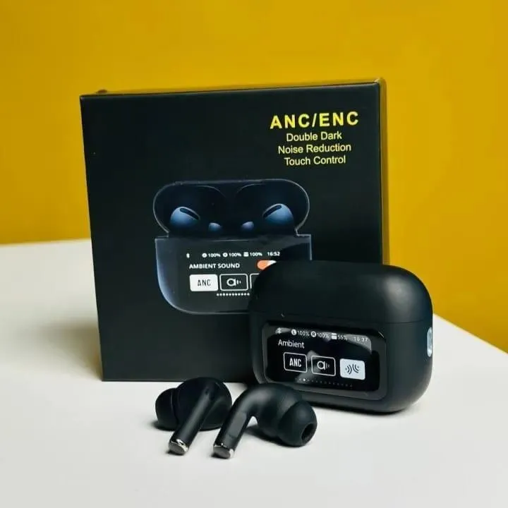 ​🎧 A9 Pro ANC/ENC স্মার্ট ডিসপ্লে ইয়ারবাডস (Smart Display Earbuds)