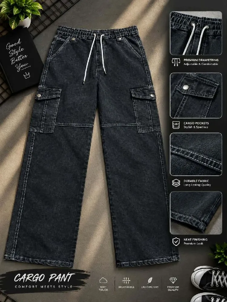 6 Pocket Cargo Denim Baggy Pantস্ট্রিটওয়্যার লাভারদের জন্য একদম পারফেক্ট চয়েস! আমাদের প্রিমিয়াম ৬ পকেট ব্যাগি কার্গো ডেনিম প্যান্ট,যা স্টাইল এবং ফাংশনালিটির এক দারুণ কম্বিনেশন।প্রোডাক্ট হাইলাইটস:- প্রিমিয়াম ড্রসট্রিং ও অ্যাডজাস্টেবল কমফোর্টেবল ওয়েস্টব্যান