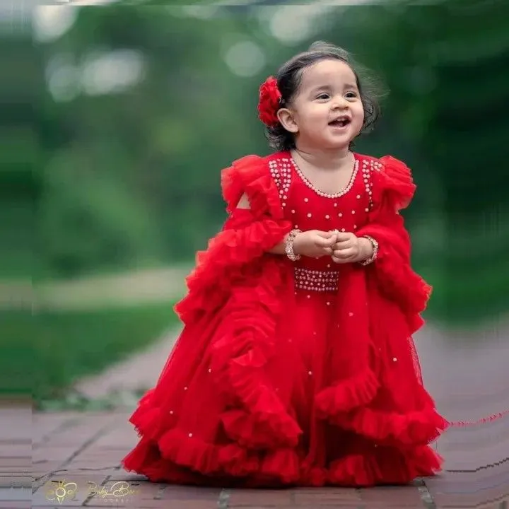 🏵️বেবি পার্টি ড্রেস🏵️ ১পিচ ১৪৭০ ৩ পিচ ৩ কালার এর আছে ✅কাপড় এসি নেট✅পুতির কাজ করা✅৩ থেকে ১২ বছর বাচ্চার✅সাইজ➡২৮➡৩০➡৩২➡৩৪➡৩৬➡৩৮