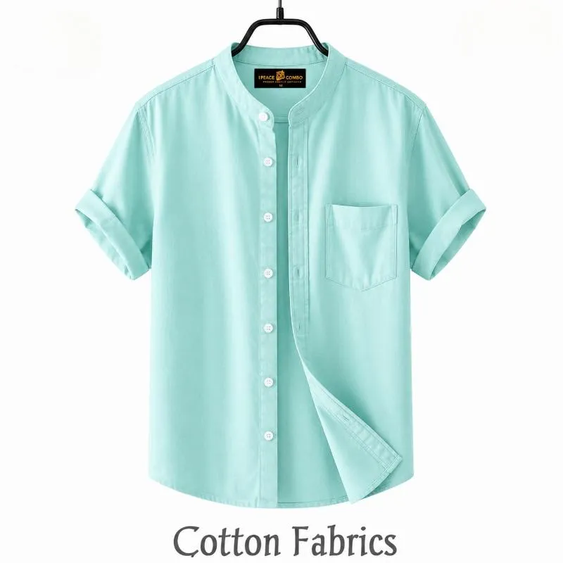 Premium Oxford Cotton Band Collar Short Sleeve Shirtগরমে স্টাইল আর কমফোর্ট—দুটোই একসাথে!প্রিমিয়াম কোয়ালিটির অক্সফোর্ড কটন ফেব্রিক্সের হাফ হাতা শার্ট।👕 Product Details:✔️ Fabrics: 100% Oxford Cotton (Soft & Breathable)✔️ Quality: Export Quality Stitching &